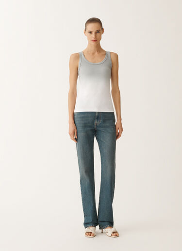 Fabiana Filippi Gradient-print jersey tank top, ash GREY JED265F150L2870000