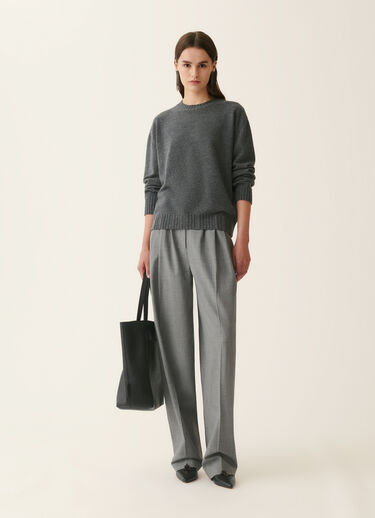 Platinum-Pullover mit Rundhalsausschnitt, Anthrazit Fabiana Filippi Platinum-Pullover mit Rundhalsausschnitt, Anthrazit Anthrazit MAD216F028M2810000
