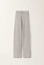 Fabiana Filippi Organic cotton and lurex trousers, rock grey GREY PAD265F425L2330000