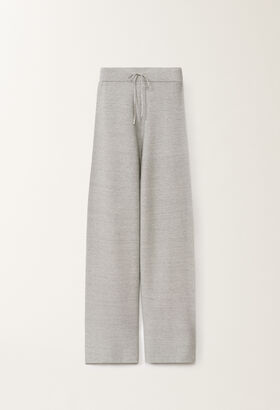 Fabiana Filippi BRILLIANT COTTON KNIT TROUSERS BLACK MAD265F038L1610000