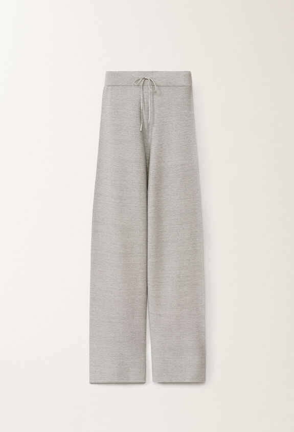 Fabiana Filippi Organic cotton and lurex trousers, rock grey GREY PAD265F425L2330000