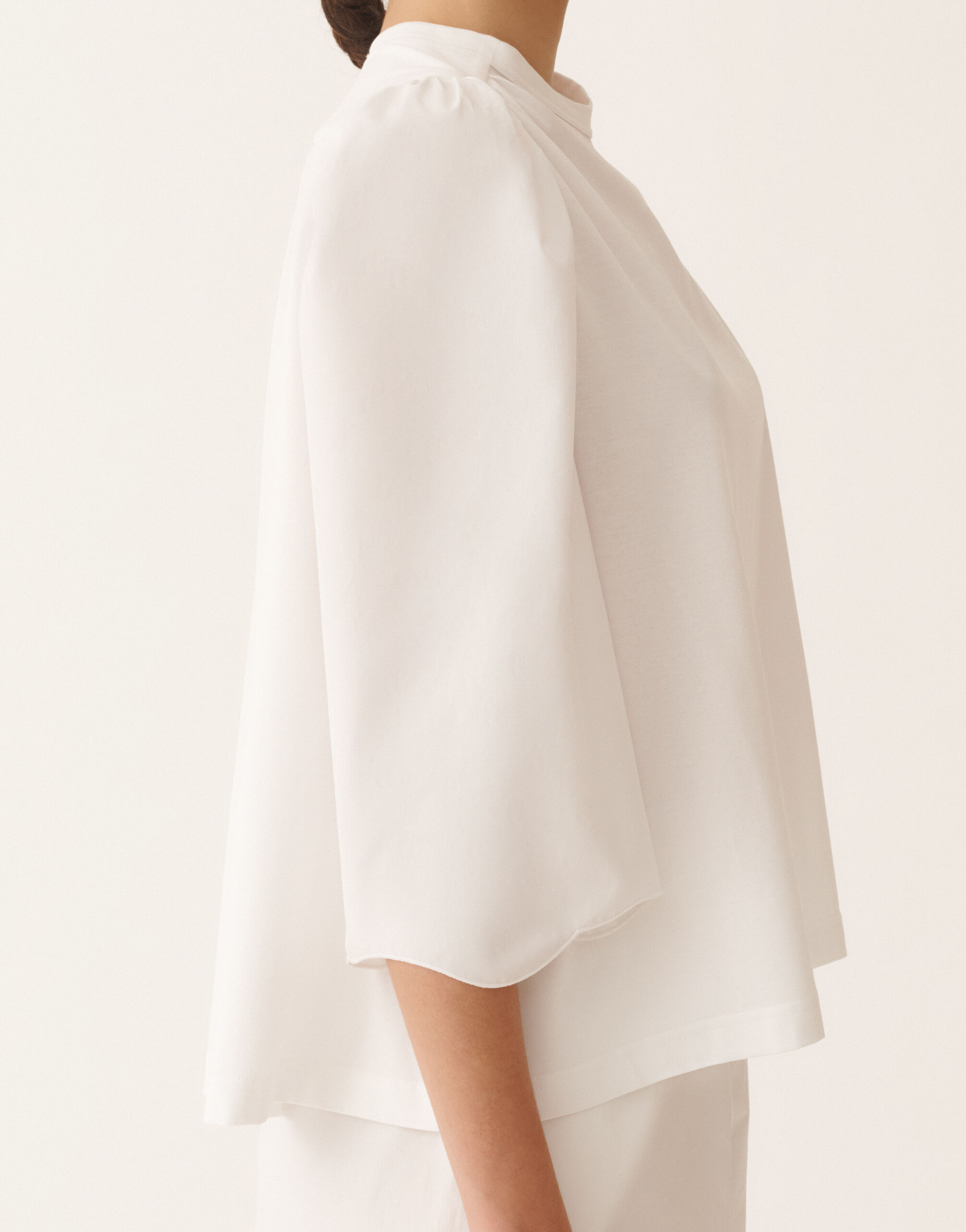 Optical white jersey T-shirt for Women | Fabiana Filippi®