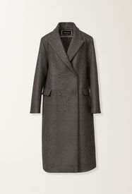Fabiana Filippi Double-breasted coat in Prince of Wales check, slate Grey CTD225F568L6840000