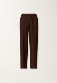 Fabiana Filippi Pantalon Gubbio en laine froide, ébène BRUN PAD215F322L5230000