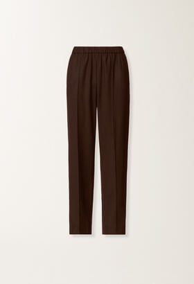 Fabiana Filippi Gubbio cool wool trousers, ebony BROWN PAD215F322L5230000