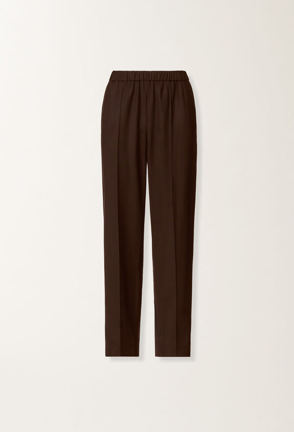 Fabiana Filippi Pantalón Gubbio de lana fría, ébano MARRÓN PAD215F322L5230000