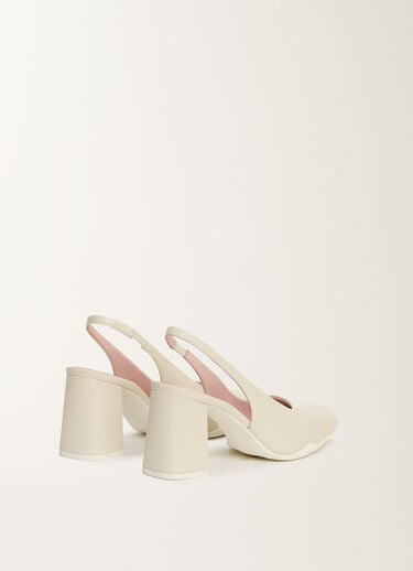 Fabiana Filippi Slingback in nappa leather, butter White ASD225A981L8270000