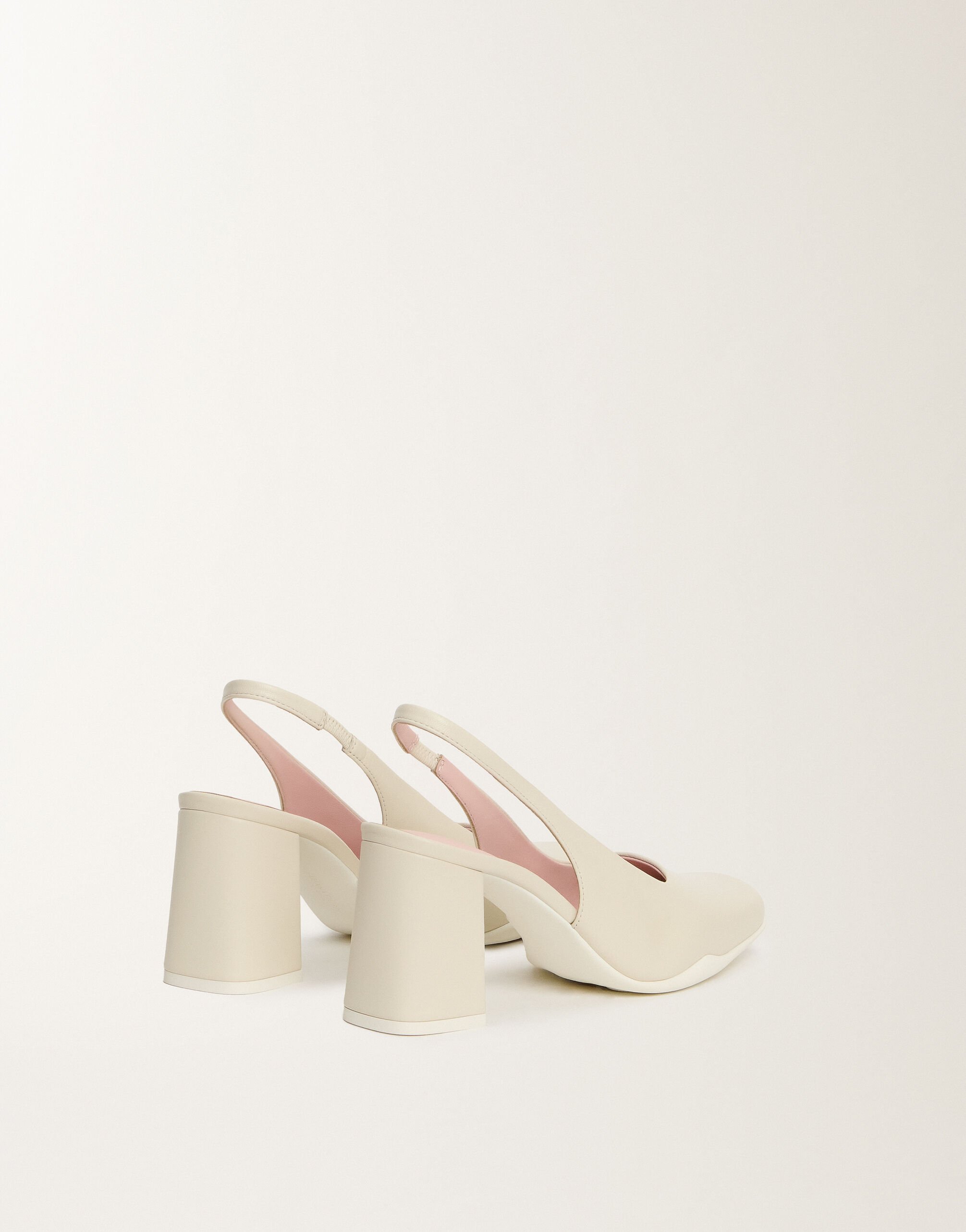 Fabiana Filippi Slingback in nappa leather, butter White ASD225A981L8270000