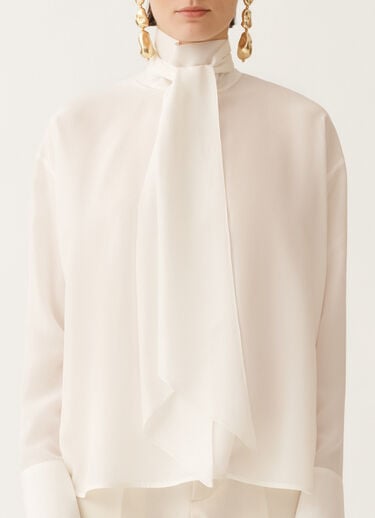 Fabiana Filippi Top in crepe de chine, bianco BIANCO TPD215F318D9030000