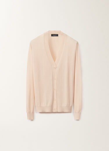 Fabiana Filippi Cashmere and silk cardigan, blush PINK MAD265F008N9070000