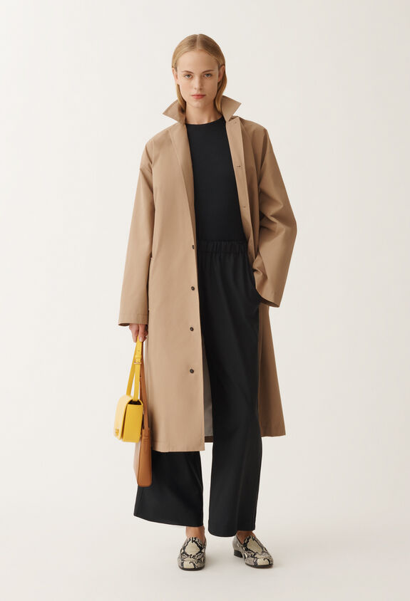 Fabiana Filippi Cotton trench coat, acorn BROWN CTD265F268L1980000