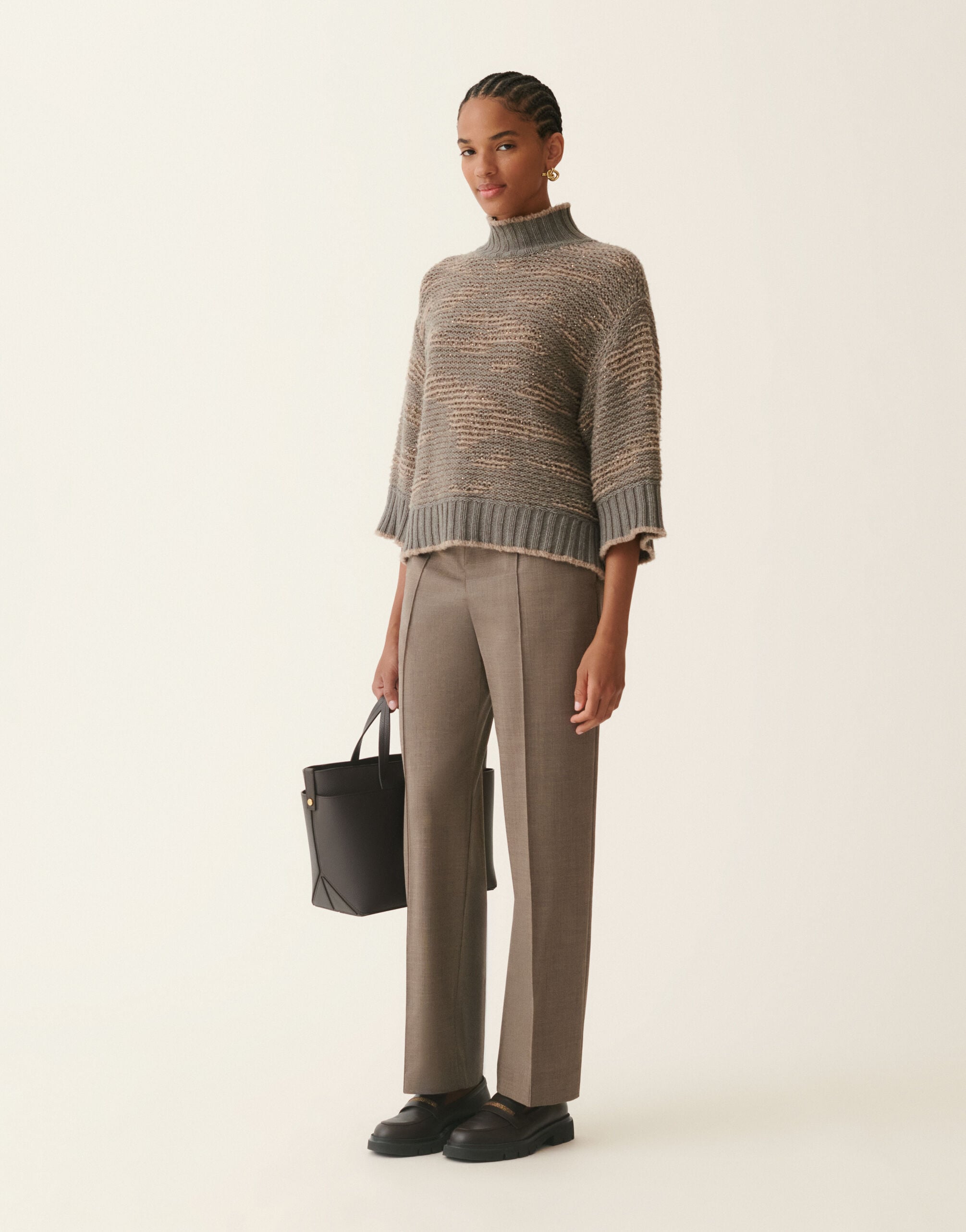 Sequin sweater, falcon Fabiana Filippi Sequin sweater, falcon Falcon MAD226F450M3920000