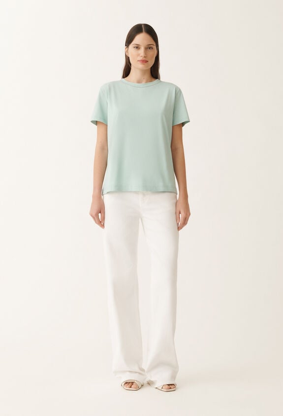 Fabiana Filippi T-shirt in jersey, verde acqua VERDE ACQUA JED265F278L1890000