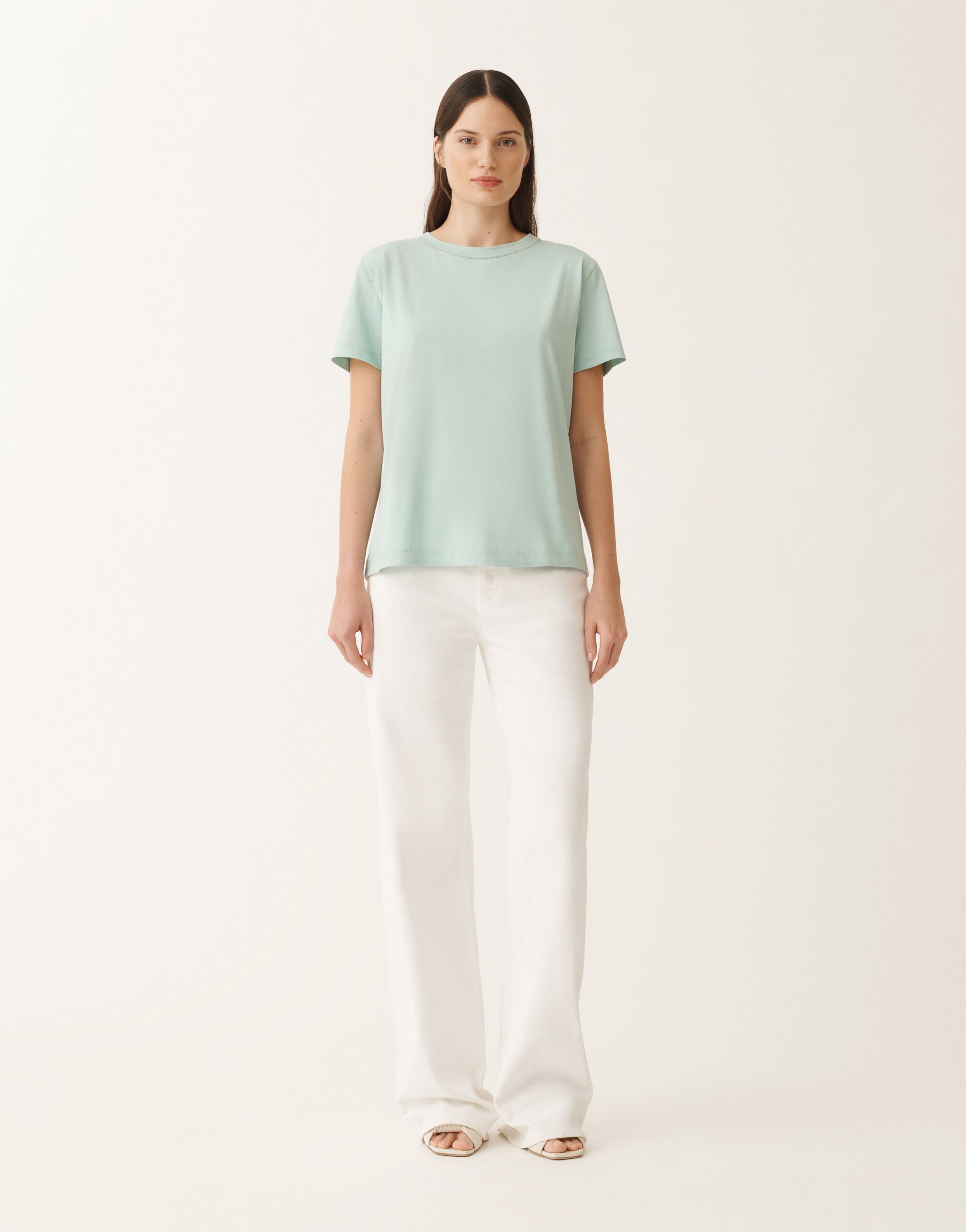 Fabiana Filippi Jersey T-shirt, aqua green AQUAGREEN JED265F278L1890000