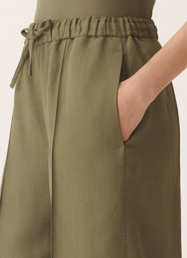 Fabiana Filippi Gubbio linen and viscose trousers, grass GRASS PAD275F322L3100000