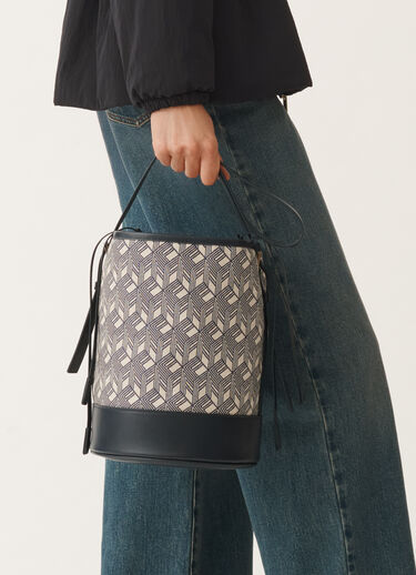 Fabiana Filippi Jacquard bucket bag, blue BLUE BGD275A071L4070000