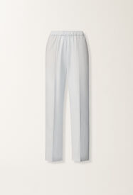 Fabiana Filippi Gubbio jogging pants in lightweight bi-stretch wool, aqua Blue PAD266F322L7630000