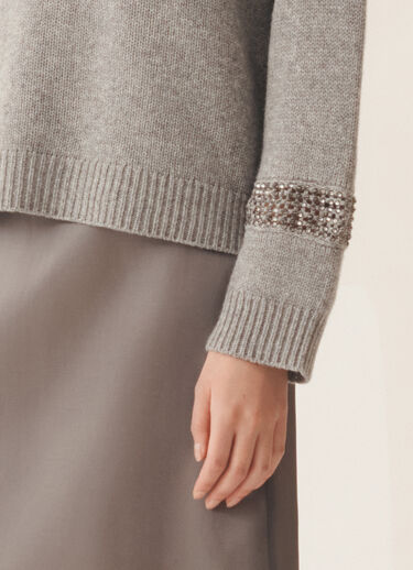 Fabiana Filippi Sweater in Platinum, rock Gray MAD266F056L8990000