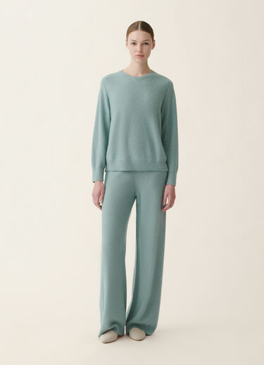 Fabiana Filippi Pull en laine et soie avec paillettes, vert Vert MAD216F097D2960000