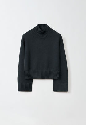 Fabiana Filippi Merino wool sweater, petroleum GREY MAD224F546N1280000