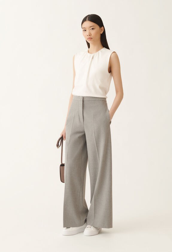 Fabiana Filippi Jersey vest top, butter WHITE JED215F377L5420000