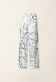 Fabiana Filippi Pantalon en twill de soie, blanc Blanc PAD216F315M3030000