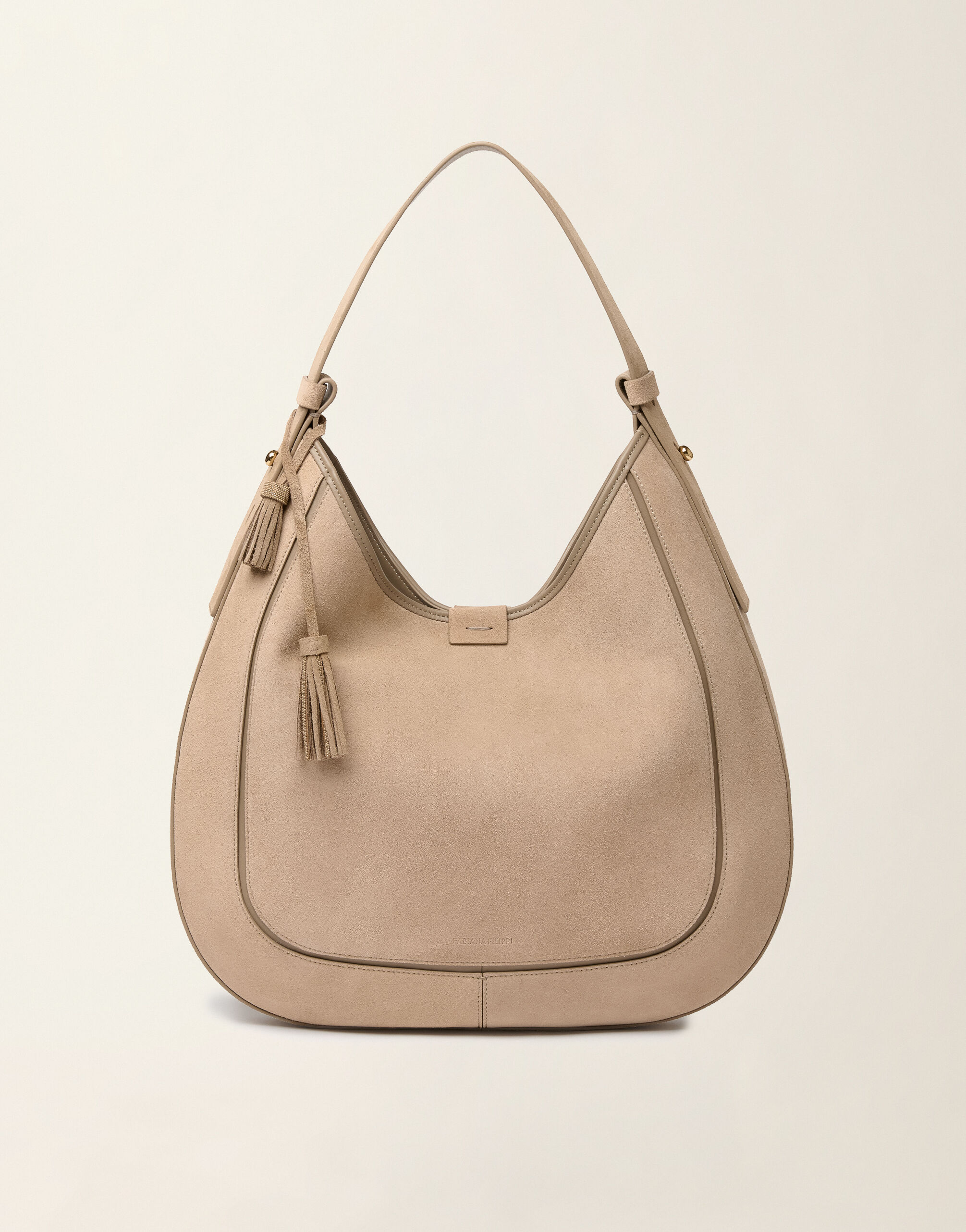Hobo bag en daim, cachà Fabiana Filippi Hobo bag en daim, cachà Cachà BGD216A803M5340000