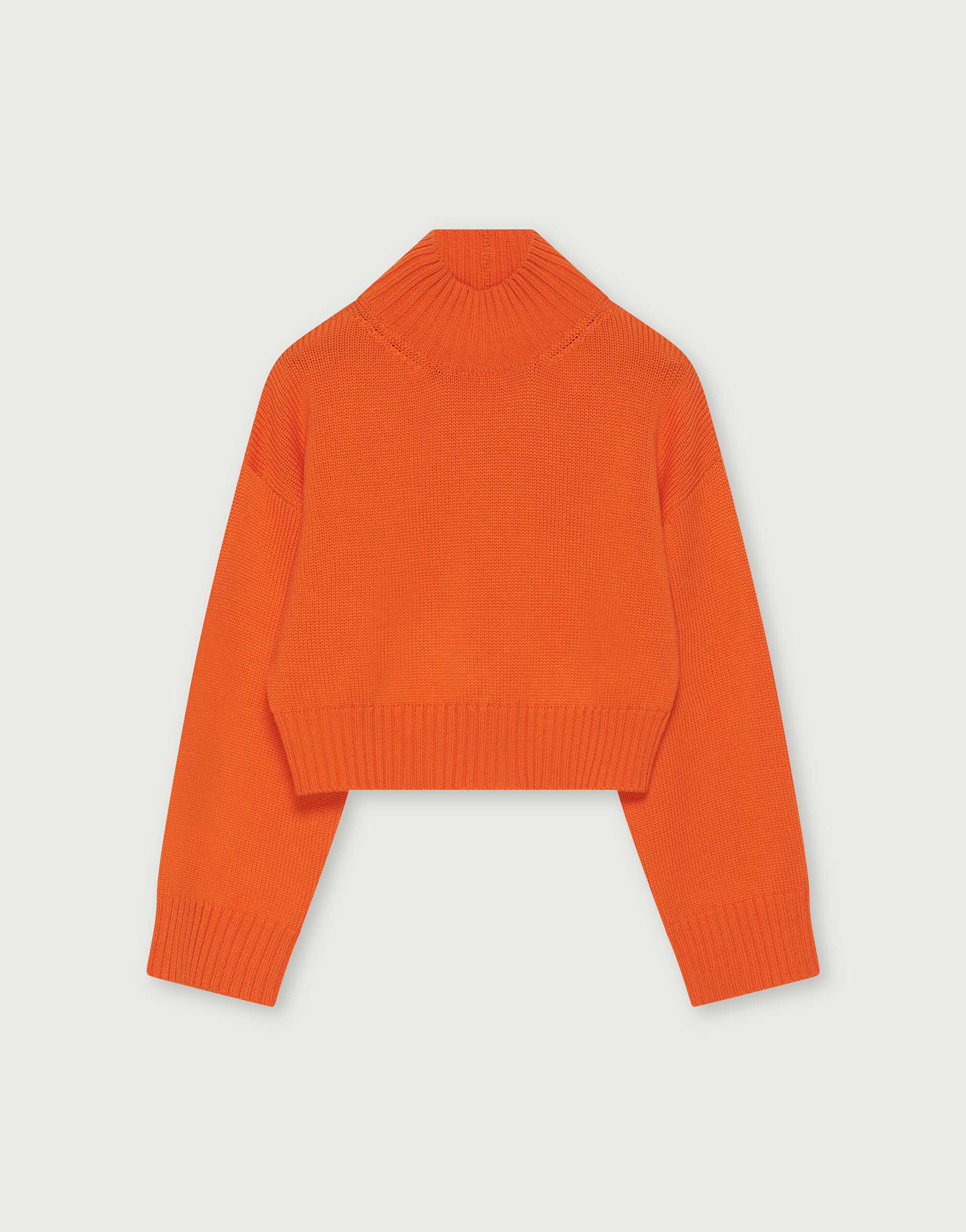 Orange merino outlet wool sweater
