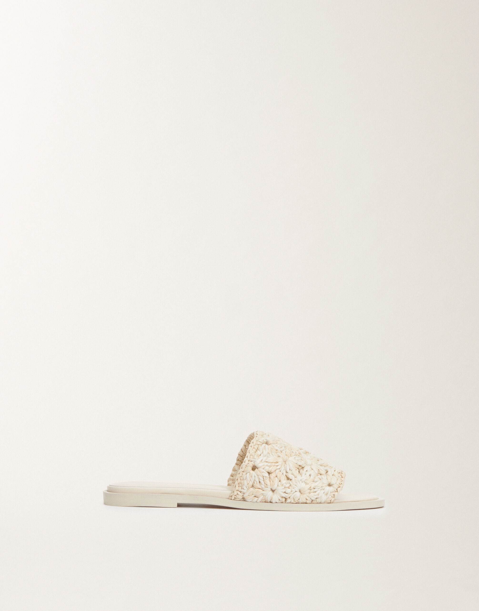Fabiana Filippi Sandalo in rafia e cotone, mastice MASTICE ASD265A886L2510000