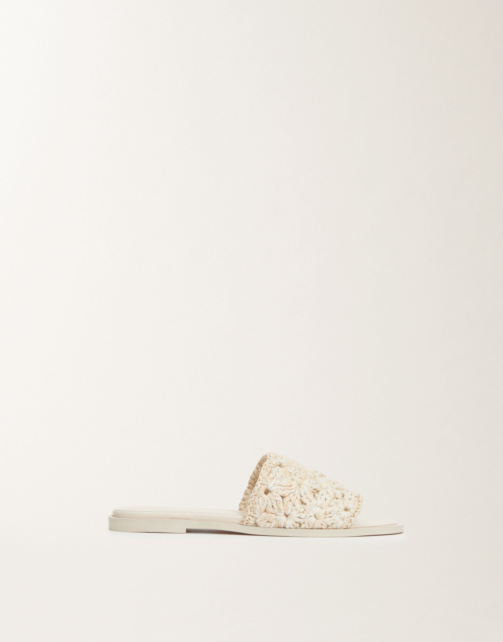 Fabiana Filippi Sandalo in rafia e cotone, mastice MASTICE ASD265A886L2510000
