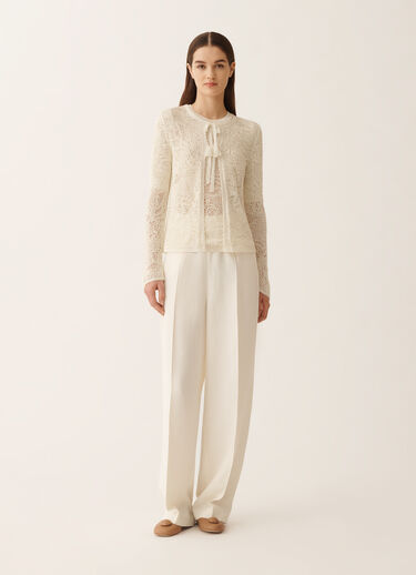 Fabiana Filippi Cardigan en micro paillettes, mastice MASTIC MAD276F509D8640000