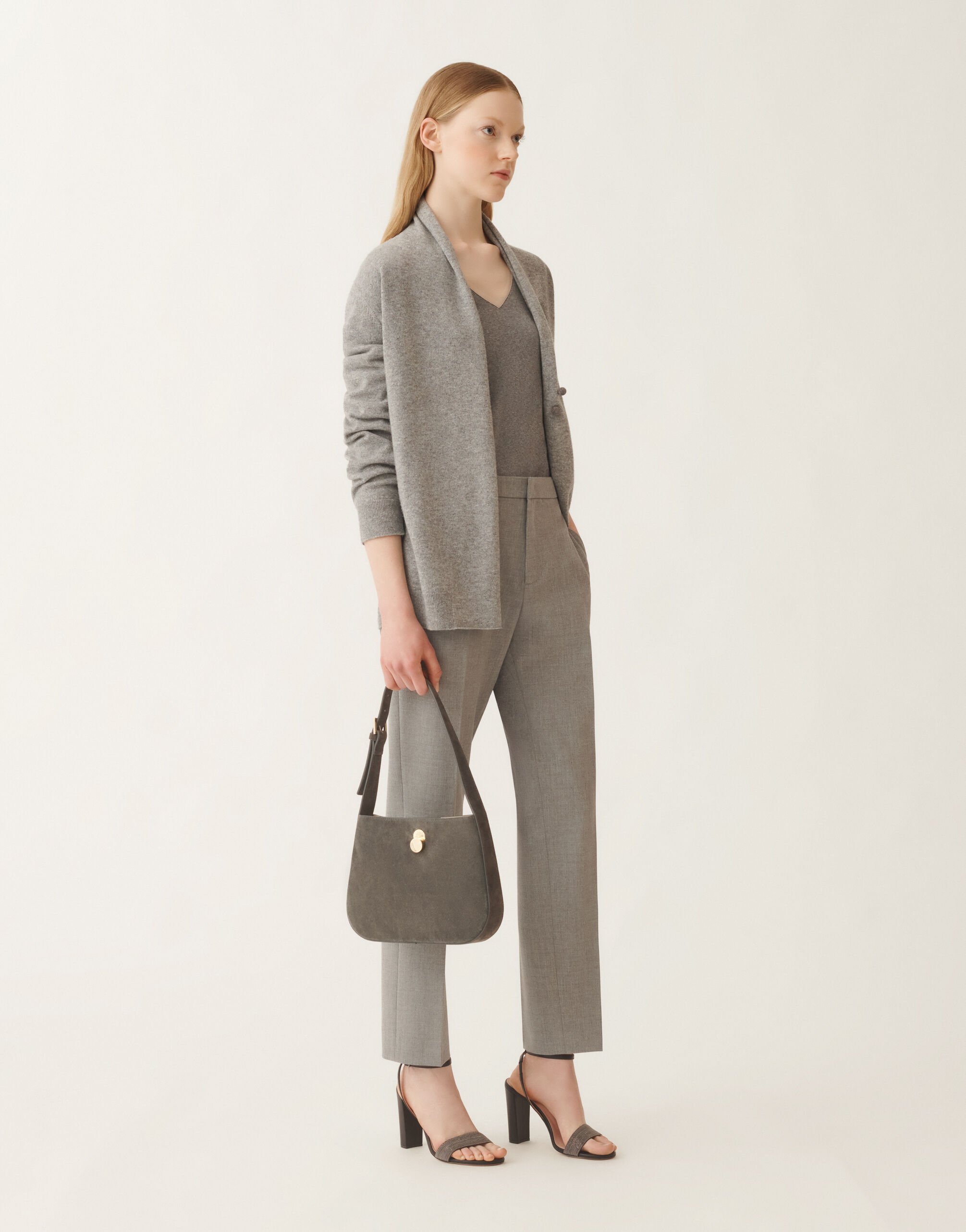 Fabiana Filippi T-shirt en jersey, gris rocheux GRIS JED215F130L5770000