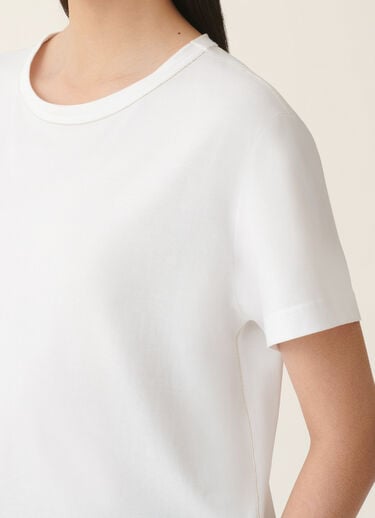 Cotton jersey T-shirt, optic white Fabiana Filippi Cotton jersey T-shirt, optic white Optic white JED216F133L7960000