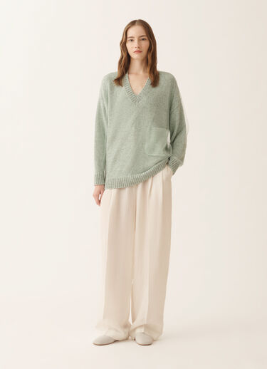 Fabiana Filippi Mouliné yarn sweater in Ghirri green Ghirri Green MAD266F111L7450000
