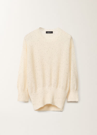 Fabiana Filippi Maglia in mohair, mastice BIANCO MAD265F040D8170000