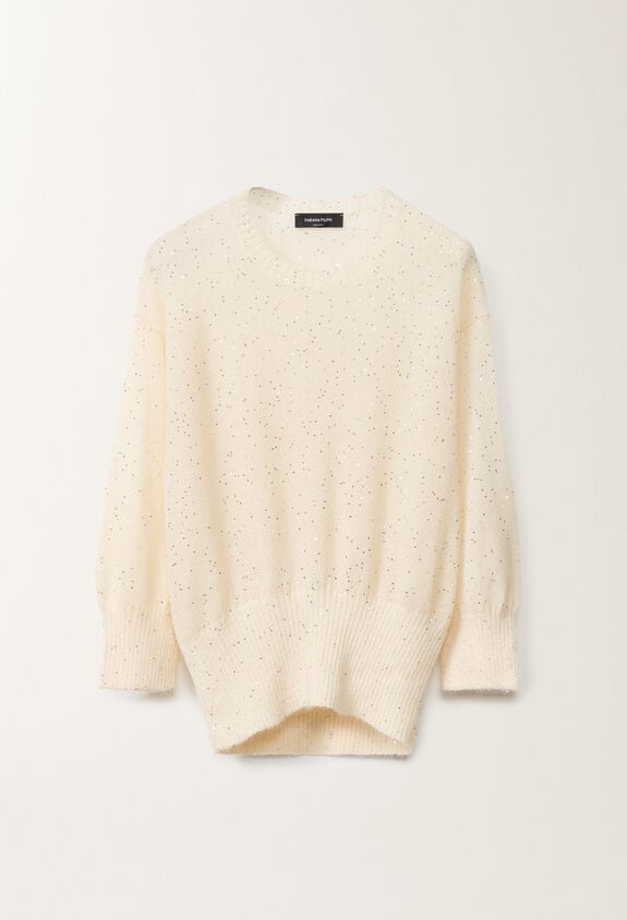 Fabiana Filippi Mohair sweater, putty WHITE MAD265F040D8170000