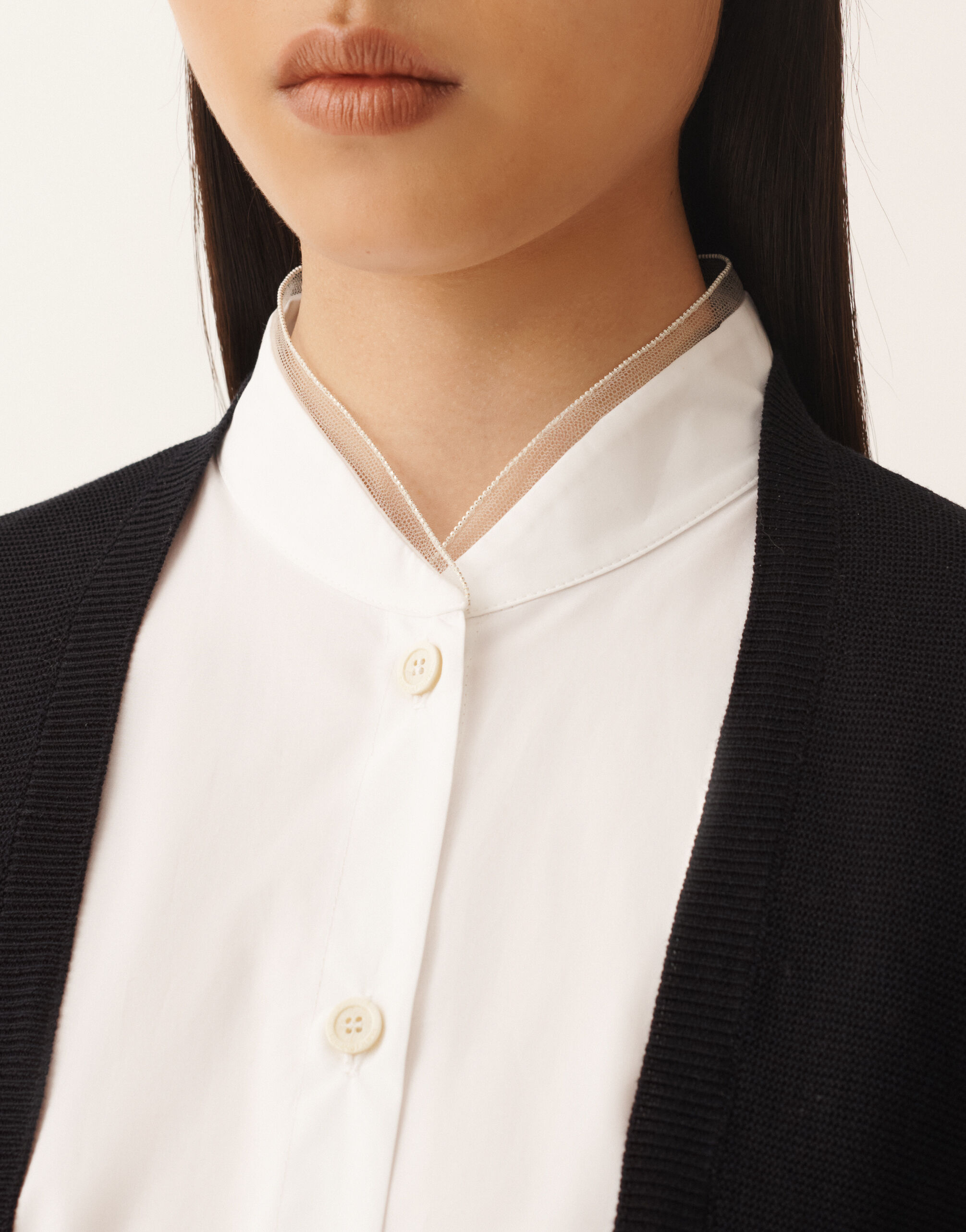 Fabiana Filippi Cardigan en coton biologique, bleu nuit BLEU NUIT MAD276F460M1950000