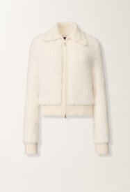 Fabiana Filippi Mink cardigan, white White PLD225F277L6460000