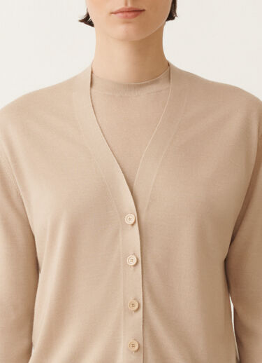 Fabiana Filippi Cashmere and silk cardigan, maple BEIGE MAD215F009N9070000