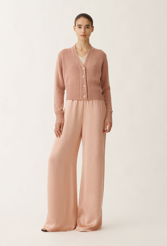 Fabiana Filippi Brushed cashmere cardigan, blush PINK MAD265F038L1610000