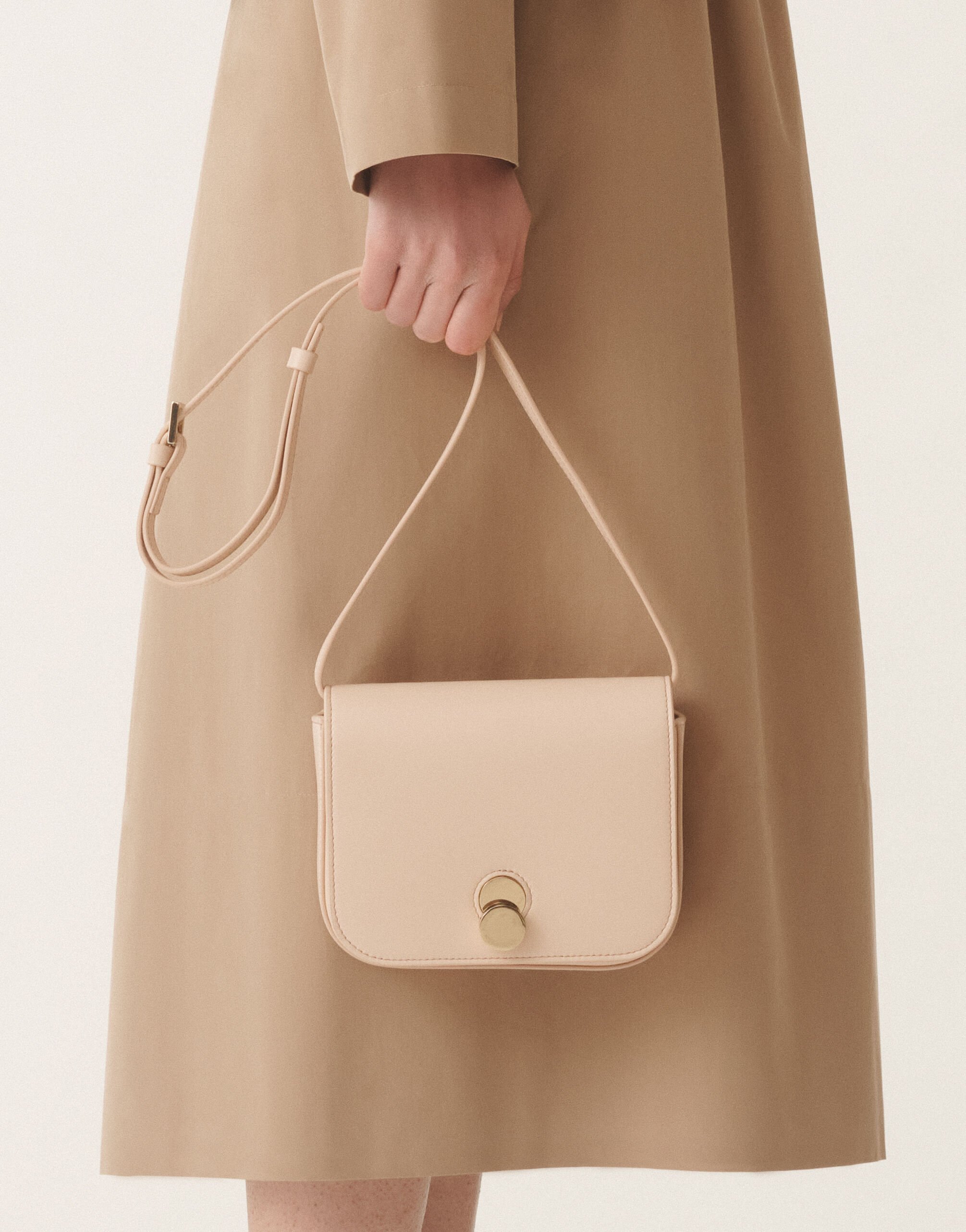 Fabiana Filippi Eclissi calfskin mini messenger bag, candy CANDY BGD265A860L2140000