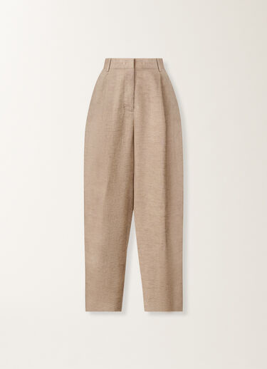 Fabiana Filippi Linen canvas pants, taupe DOVE GREY PAD276F801M1310000
