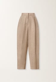 Linen canvas pants, taupe Fabiana Filippi Linen canvas pants, taupe DOVE GREY PAD276F801M1310000