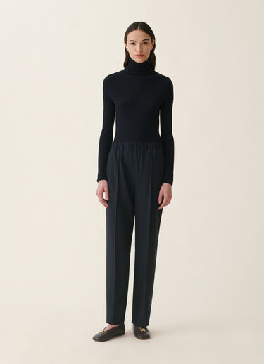 Gubbio trousers in bistretch cool wool, midnight blue Fabiana Filippi Gubbio trousers in bistretch cool wool, midnight blue Midnight blue PAD216F322M2760000