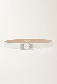 Fabiana Filippi Calf leather belt, butter White AAD266A860M0260000