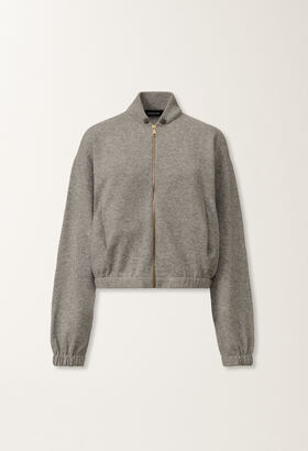 Fabiana Filippi Bomber in Platinum, roccia GRIGIO MAD215F045L5170000