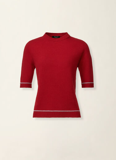 Fabiana Filippi Brushed Platinum sweater, red and light blue Red and light blue MAD216F038M2700000