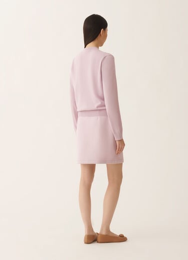 Fabiana Filippi Cardigan aus Wolle und Baumwolle, Lila-Rosa Fliederrosa MAD266F061L9300000