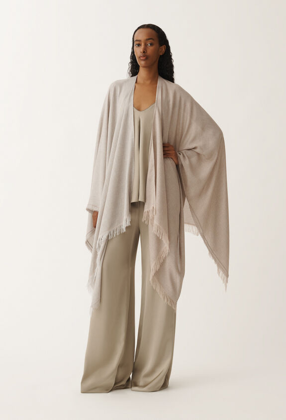 Fabiana Filippi Jacquard viscose cape ONLYONECOLOR SAD275A006L4020000
