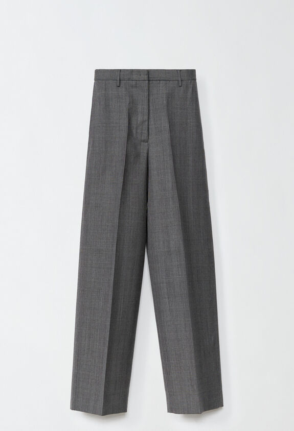 Fabiana Filippi Hose aus Glencheck-Gewebe Norcia, Dunkelgrau und Schwarz GRAU PAD214F331D7280000